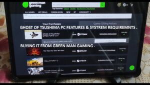 Buying Ghost Of Tsushima From Green Man Gaming India | PC version Features & System Requirements