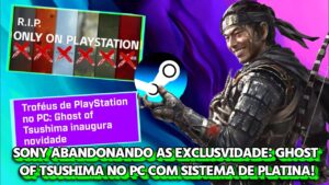 GHOST OF TSUSHIMA NO PC E COM SISTEMA DE PLATINA! PRA QUÊ UM PS5?