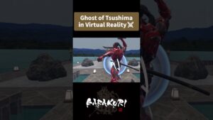 Ghost of Tsushima in Virtual Reality⚔ #metaquest  #quest3 #vrgaming #vr #shorts